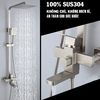 Bộ cây sen tắm đứng nóng lạnh inox 304