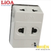 Ổ cắm chia 3 LIOA chân dẹt/ chân tròn