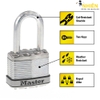 Ổ khóa MASTER LOCK M1XQLF Thép Bộ 4 Cái Thân Rộng 50mm