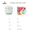 Nồi Cơm Điện Cao Cấp Kalpen R10 Dung Tích 1L