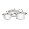 Bộ 3 nồi Inox 5 lớp đáy Kalpen Lermat L1Pro 16-20-24cm