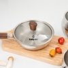 Chảo Inox 3 lớp đúc liền khối miệng rót Kalpen Rinmer 16cm