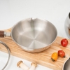 Chảo Inox 3 lớp đúc liền khối miệng rót Kalpen Rinmer 16cm