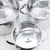 Nồi Inox cao cấp 5 đáy Kalpen Lermat
