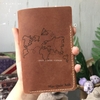 Ví đựng passport da thật handmade khắc logo