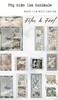 Sticker Film Vintage - xám, trắng