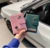 Túi ví đựng hộ chiếu passport holder màu hồng
