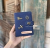Ví Đựng Hộ Chiếu - Bao Da Passport Cho Nữ, Nam Xanh Navy