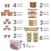 Hộp Nhựa Đựng Thực Phẩm Cao Cấp Rubbermaid 64 món _ Mỹ
