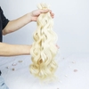 Remy Hair Bulk Natural Wavy Blonde Item code: ZNBUI012