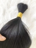 Raw Hair Bulk Natural straight Natural black Item code: ZNBUI001