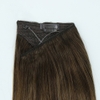 Clip-in Hair extensions Double drawn Brown color One piece