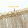 Double Weft Hair Double drawn Light blonde