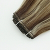 Flat Weft Hair Double drawn Piano color