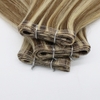 Flat Weft Hair Double drawn Piano Brown Hightlight Item code: ZNFWE0001