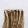 Flat Weft Hair Double drawn Piano Brown Hightlight Item code: ZNFWE0001