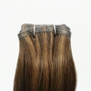 Flat Weft Hair Double drawn Mixed color Brown Item code: ZNFWE0002