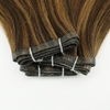 Flat Weft Hair Double drawn Mixed color Brown Item code: ZNFWE0002