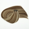 Flat Weft Hair Double drawn Mixed color Brown
