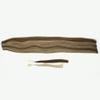 Flat Weft Hair Double drawn Mixed color Brown