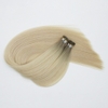 Handtied Weft Hair Super Double drawn Ombre Gray/light blonde