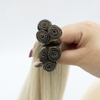 Handtied Weft Hair Super Double drawn Ombre Gray/light blonde