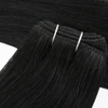 Machine Weft Hair Double drawn Black