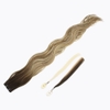 Machine Weft Hair Double drawn Ombre Wavy