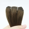 Machine Weft Hair Double drawn Dark brown