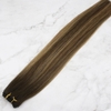 Machine Weft Hair Super Double drawn Balayage Dark brown