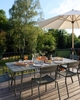 Bộ Bàn Ăn sân vườn LUXEMBOURG 1 bàn - 6 ghế đơn có tay