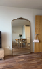 Gương gỗ kiểu âu Full Length Gold Arched Metal Mirror