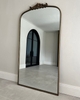 Gương gỗ kiểu âu Full Length Gold Arched Metal Mirror