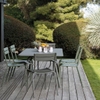 Bộ Bàn Ăn sân vườn LUXEMBOURG 1 bàn - 6 ghế đơn có tay