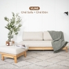Ghế Sofa Góc Chữ L Gỗ Cao Su Tự Nhiên VLINE 60 ( có bán lẻ từng loại )