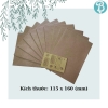 Phong thư K100 10 chiếc kèm Sticker, Phong thư craft KT 11,5*16cm - Blueangel