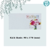 Bao Thư, Phong Thư Hoa KT 17 x 9 cm Blueangel (6Cái /Xấp) - Phong Bì Đa Dạng Mẫu