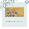 Bao Thư, Phong Thư Hoa KT 17 x 9 cm Blueangel (6Cái /Xấp) - Phong Bì Đa Dạng Mẫu