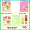 Thiệp quà tặng handmade 3D, Thiệp chúc mừng mẫu giáo chất liệu gói Eva miếng dán xếp hình cute