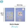 Vở kẻ ngang 80 trang Blueangel bìa cát ánh kim ghim gáy, giấy chống loá định lượng 100gsm phù hợp HS