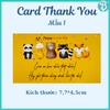 (Có sẵn)Card cảm ơn, Card thank you- Thiệp cảm ơn kích thước 4,5x7,7cm trang trí hộp quà,hộp quần áo