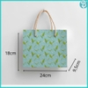 Túi Giấy Cao Cấp Đựng Quà Blueangel, Túi Quà Tặng Có Quai Dây Vải KT 24*18*9.5cm