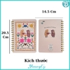 Sổ tay lò xo A5 gáy xoắn 210 trang Blueangel 6 dòng ruột caro,chấm dot, trơn, kẻ ngang, planner NON-LM