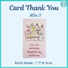 (Có sẵn)Card cảm ơn, Card thank you- Thiệp cảm ơn kích thước 4,5x7,7cm trang trí hộp quà,hộp quần áo