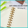 Sổ lò xo trơn kép bìa cứng kết hợp bìa cát Blueangel 60 trang, giấy chống loá 180gsm KET-LN0x