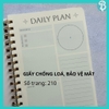 Sổ tay lò xo A5 gáy xoắn 210 trang Blueangel 6 dòng ruột caro,chấm dot, trơn, kẻ ngang, planner NON-LM