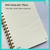 Sổ tay lò xo A5 gáy xoắn 210 trang Blueangel 6 dòng ruột caro,chấm dot, trơn, kẻ ngang, planner NON-LM