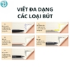 Vở kẻ ngang 80 trang Blueangel bìa cát ánh kim ghim gáy, giấy chống loá định lượng 100gsm phù hợp HS