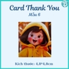 (Có sẵn)Card cảm ơn, Card thank you- Thiệp cảm ơn kích thước 4,5x7,7cm trang trí hộp quà,hộp quần áo
