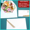Thiệp quà tặng, thiệp cảm ơn họa tiết hoa đính nhũ, thiệp phong bì cao cấp 3D
